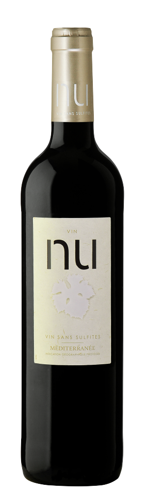 Le vin NU - VENDU PAR CARTON DE 6 BOUTEILLES - IGP Méditerranée, Rouge, Sans Sulfites, 75cl